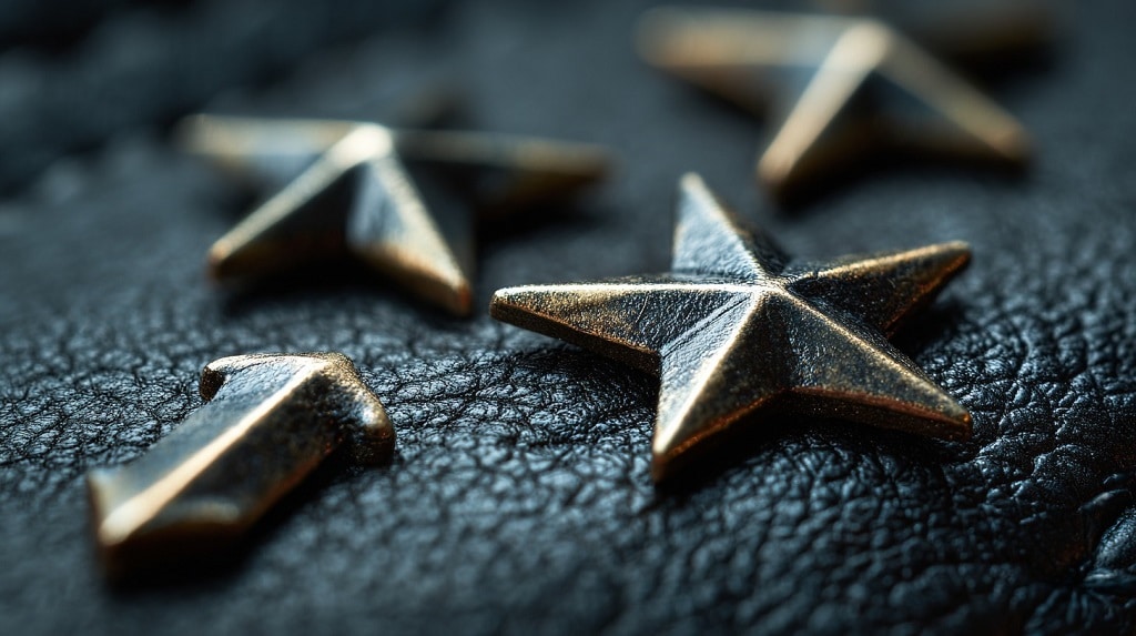 Dekorativne zvezda nitne za kožu