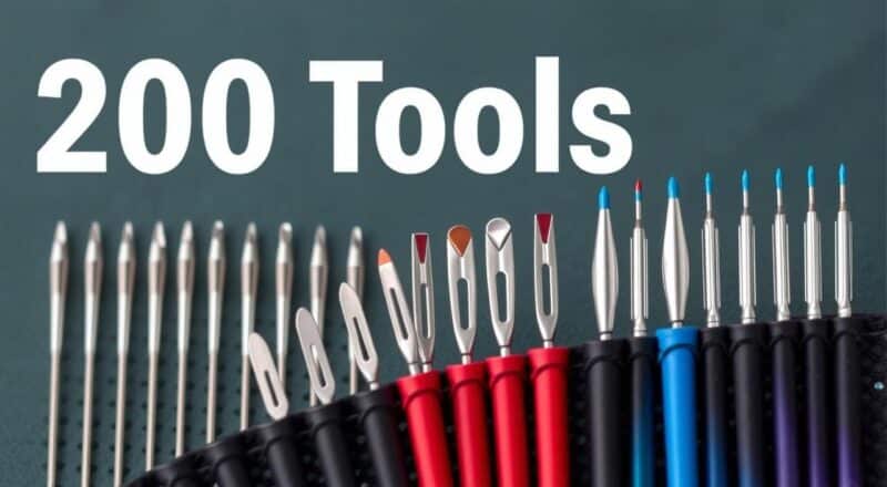 Top Tools nitne za tekstil i kožu 200 kom Top Tools nitne za tekstil i kožu 200 kom
