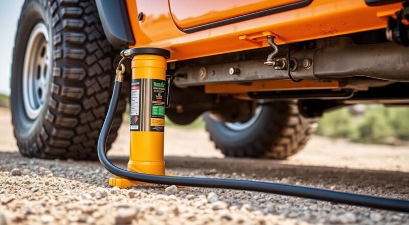 prenosna hidraulična dizalica za teren