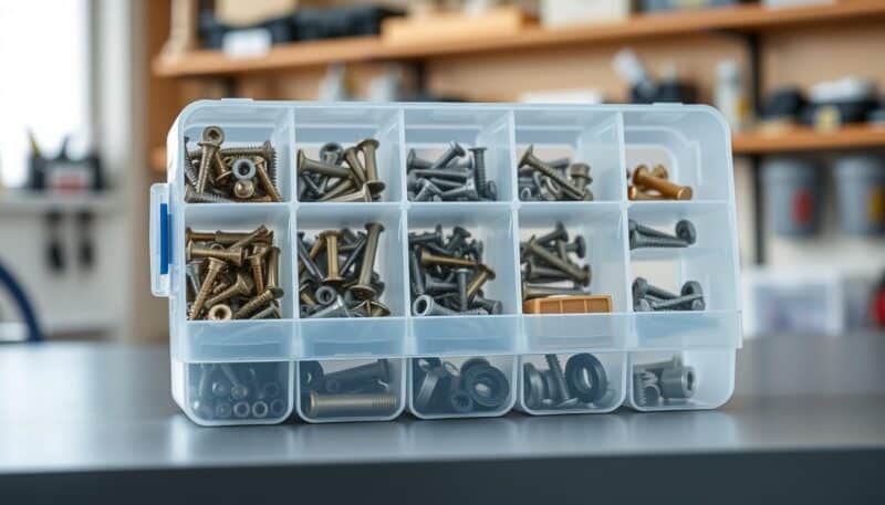 klaseri za šrafove i sitan pribor