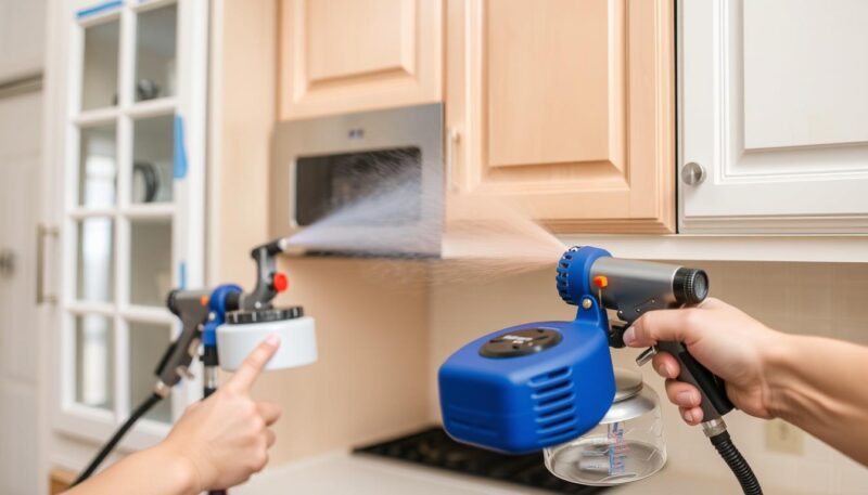 pištolj za farbanje kuhinjskih elemenata