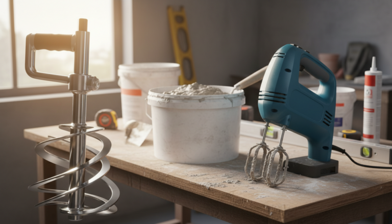 Najbolji alat za mešanje lepka i maltera: mikser nastavak vs. električni mikser