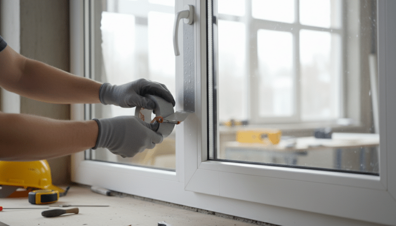 Postavljanje dihtung trake na PVC prozoru Postavljanje dihtung trake na PVC prozoru