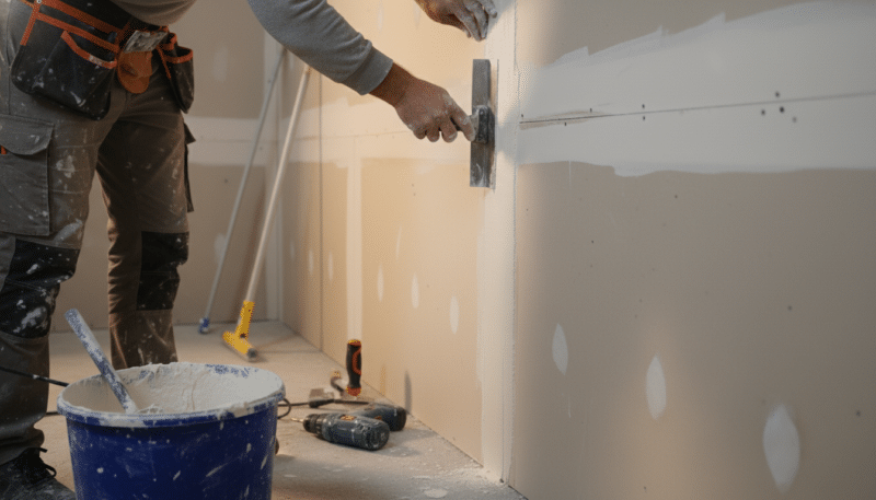 Primena prvog sloja glet mase Primena prvog sloja glet mase