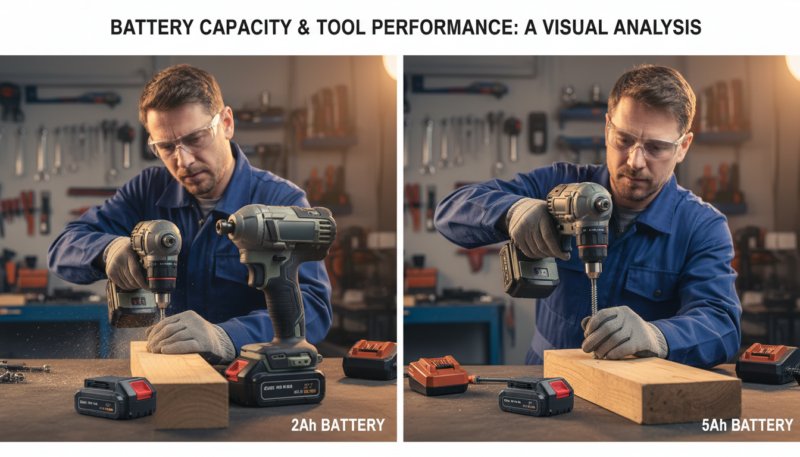 Uticaj kapaciteta baterije na performanse alata Uticaj kapaciteta baterije na performanse alata