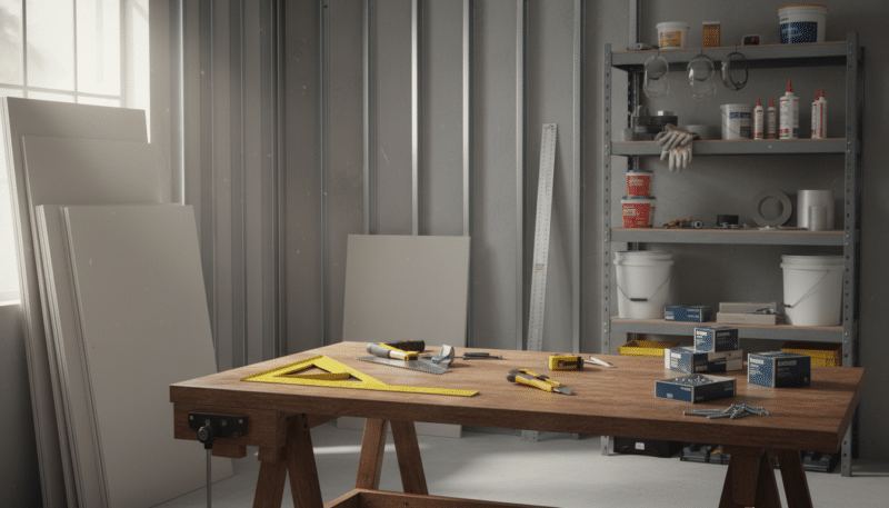 priprema materijala i alata za gipsani zid priprema materijala i alata za gipsani zid