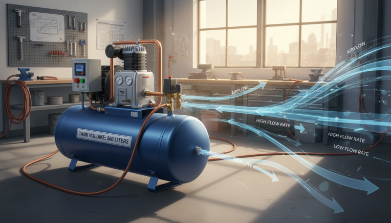 zapremina rezervoara i protok vazduha zapremina rezervoara i protok vazduha