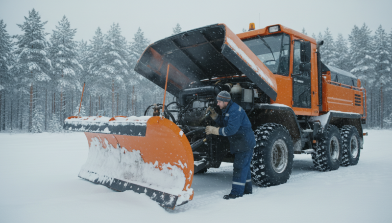 održavanje čistača snega održavanje čistača snega