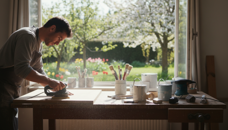 bojenje drvene stolarije proleće