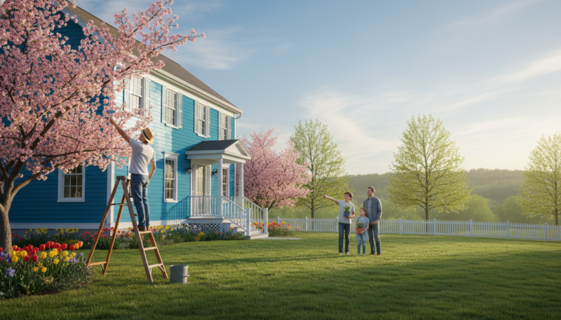 bojenje kuće spolja proleće