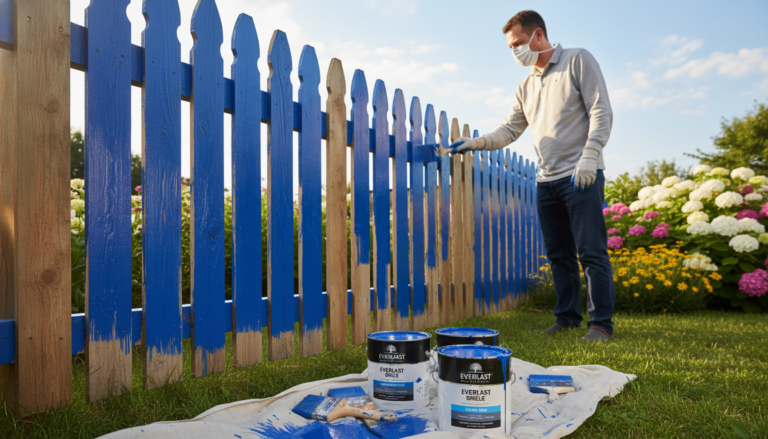 farbanje drvene ograde