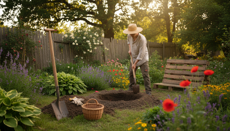 priprema lokacije za komposter priprema lokacije za komposter