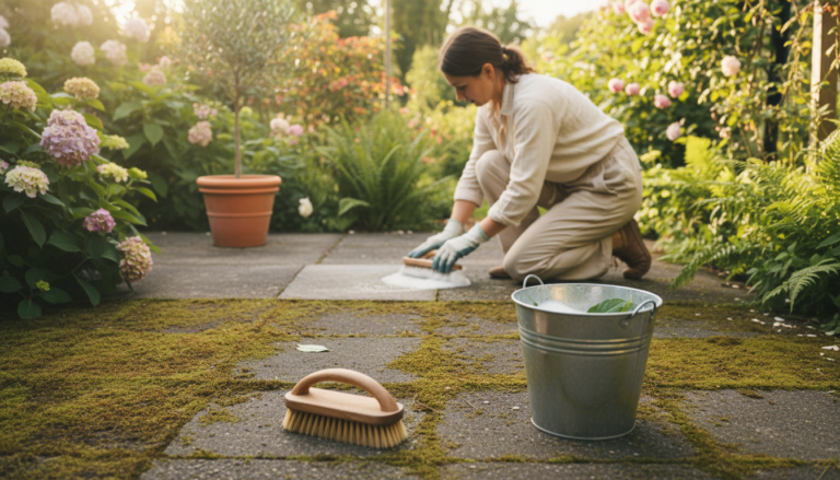 uklanjanje mahovine sa terase