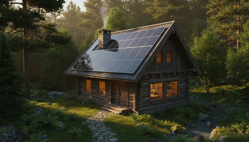 off-grid solarni sistem za vikendicu